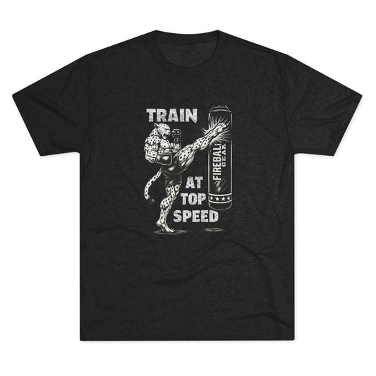 Beast Mode Series - Train at Top Speed - Unisex Triblend T-shirt
