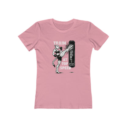 Beast Mode Series - Train at Top Speed -  Women's Slim Fit - Fitness T-shirt