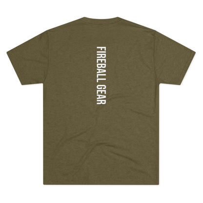 Fireball Gear - Flamme &amp; Ausrüstung - Weiß - Unisex Triblend T-Shirt