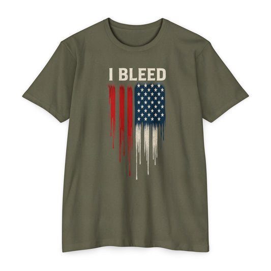Camiseta I Bleed - Rojo, Blanco y Azul - CVC