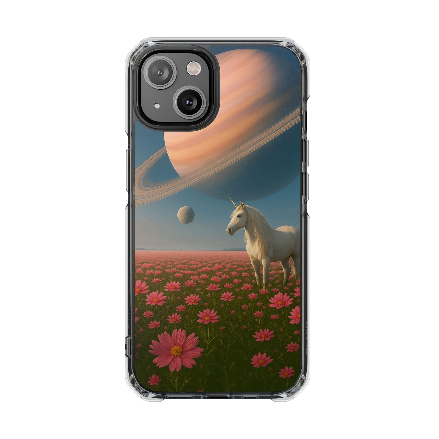 Cosmic Unicorn Dreamscape - Magnetische, durchsichtige iPhone-Hüllen