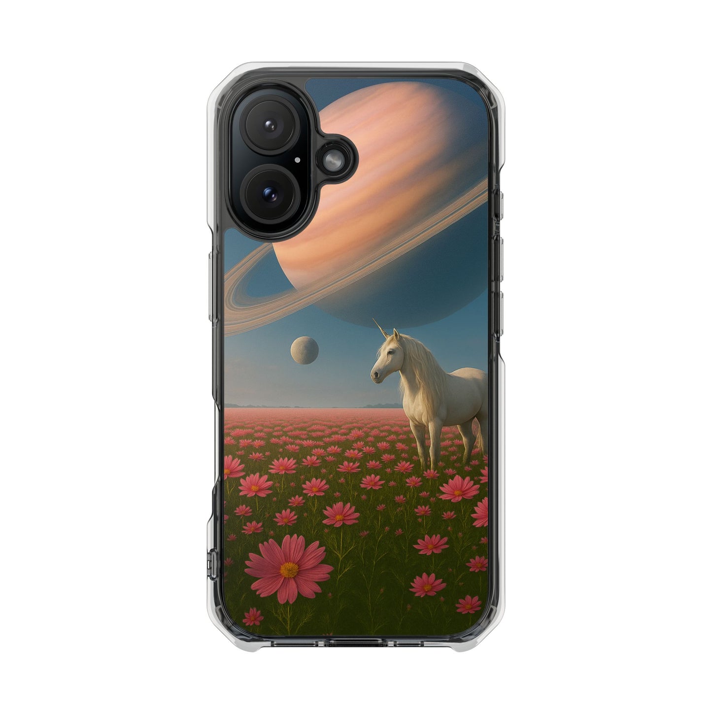 Cosmic Unicorn Dreamscape - Magnetische, durchsichtige iPhone-Hüllen