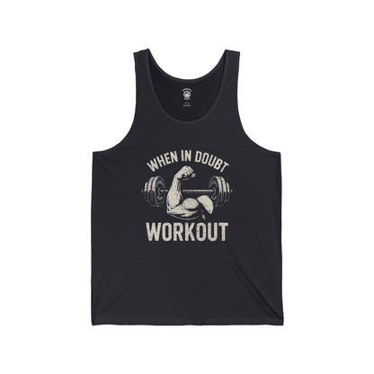 En caso de duda, entrena - Camiseta sin mangas unisex