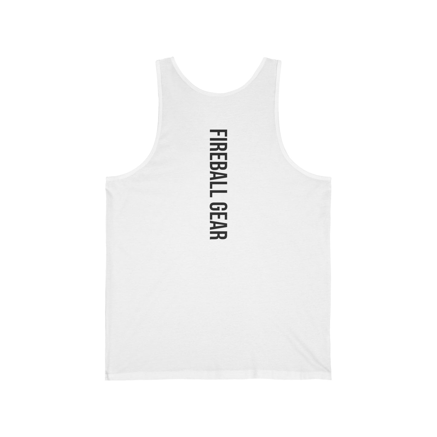 Fireball Gear – Flamme &amp; Ausrüstung – Schwarz – Unisex Jersey Tank Top