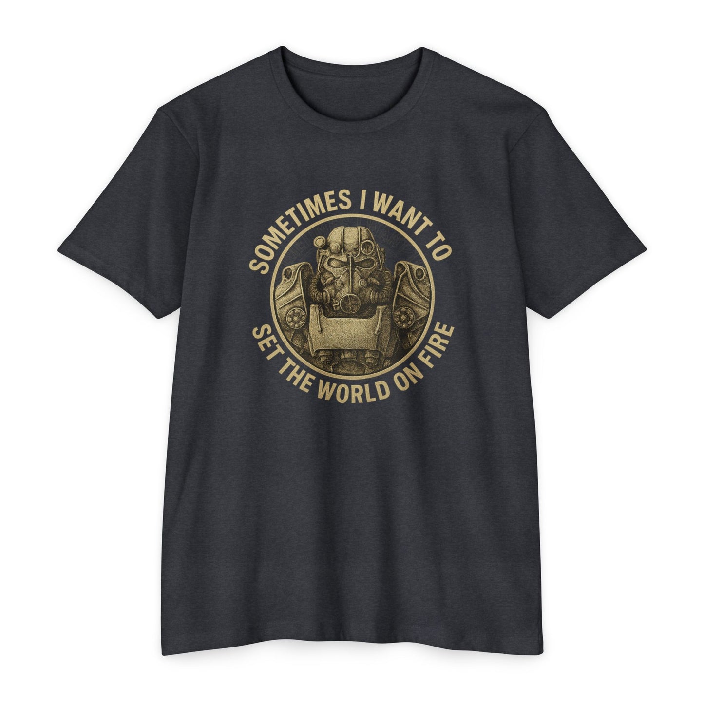 Fallout - A veces quiero prender fuego al mundo - Camiseta unisex