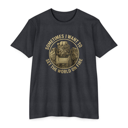 Fallout - A veces quiero prender fuego al mundo - Camiseta unisex
