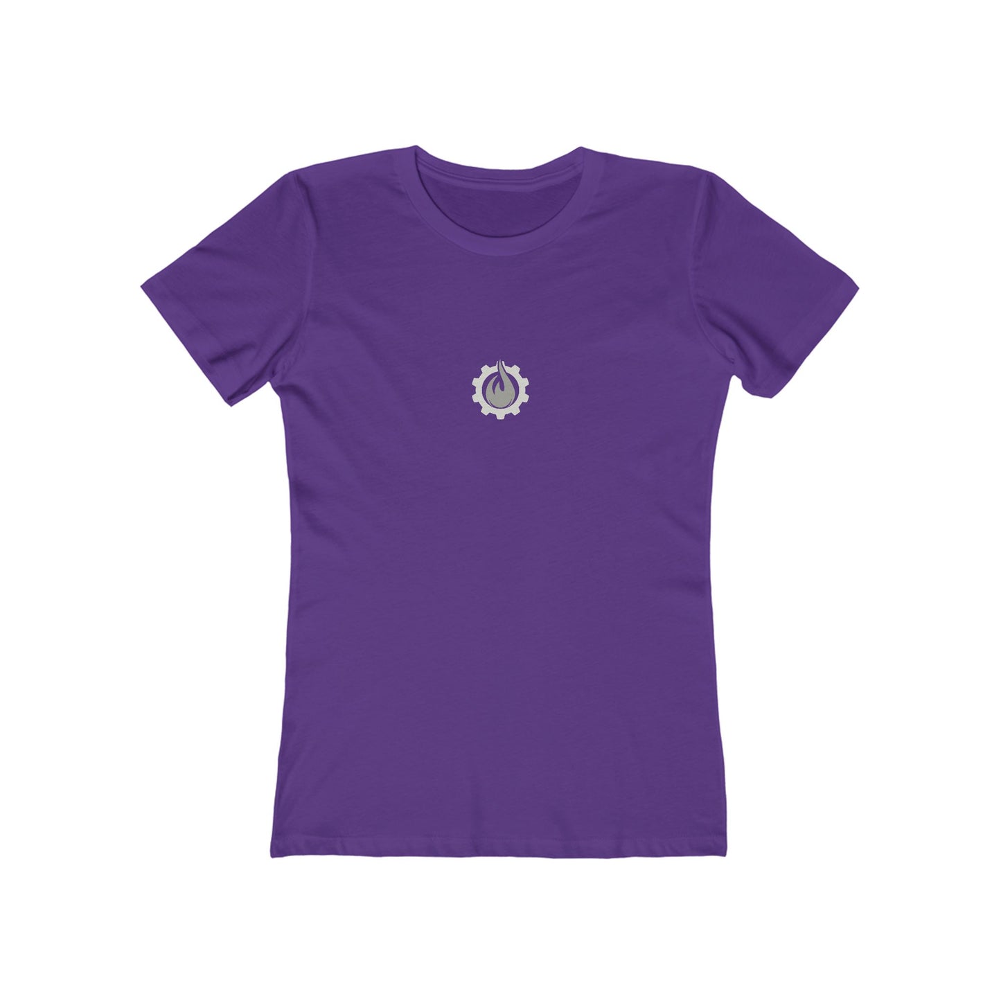 Fireball Gear - Flame &amp; Gear - Grau &amp; Weiß - Damen Slim Fit T-Shirt