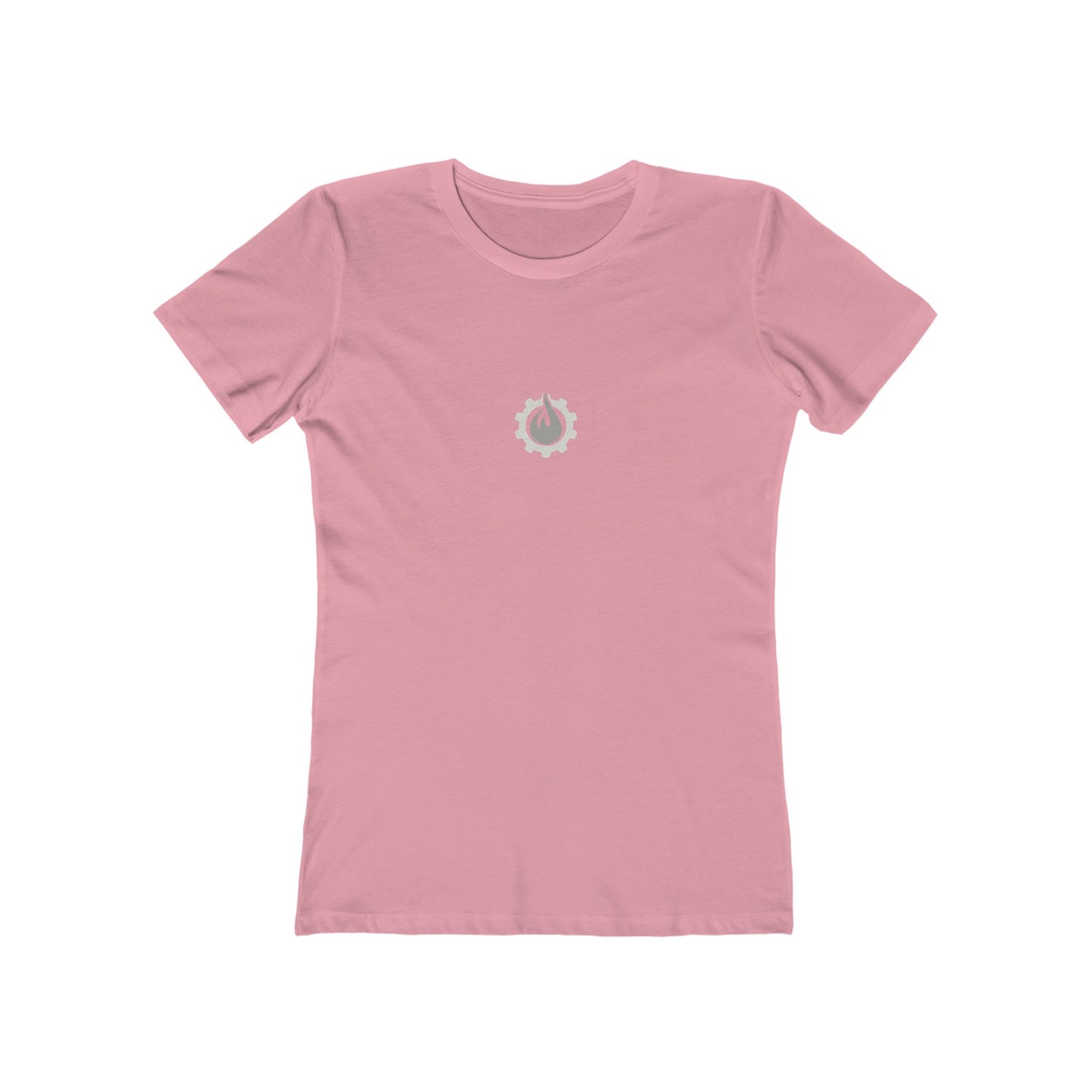 Fireball Gear - Flame &amp; Gear - Grau &amp; Weiß - Damen Slim Fit T-Shirt
