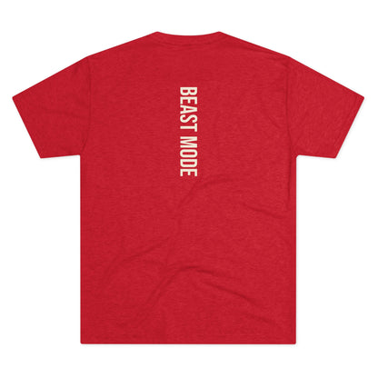 Serie Modo Bestia - Entrena como una bestia, asciende como un rey - Camiseta unisex de mezcla triple