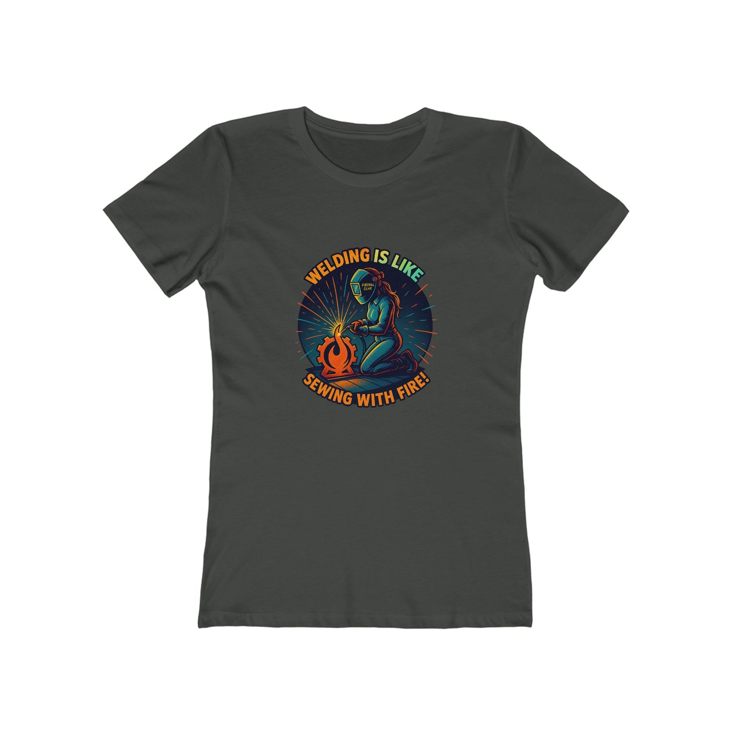Schweißen ist wie Nähen mit Feuer - Damen Slim Fit T-Shirt