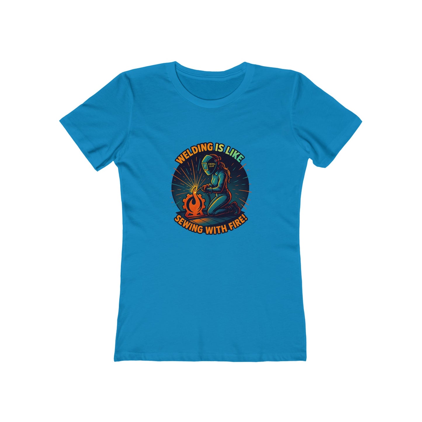 Schweißen ist wie Nähen mit Feuer - Damen Slim Fit T-Shirt