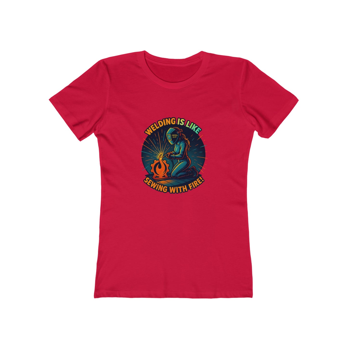 Schweißen ist wie Nähen mit Feuer - Damen Slim Fit T-Shirt