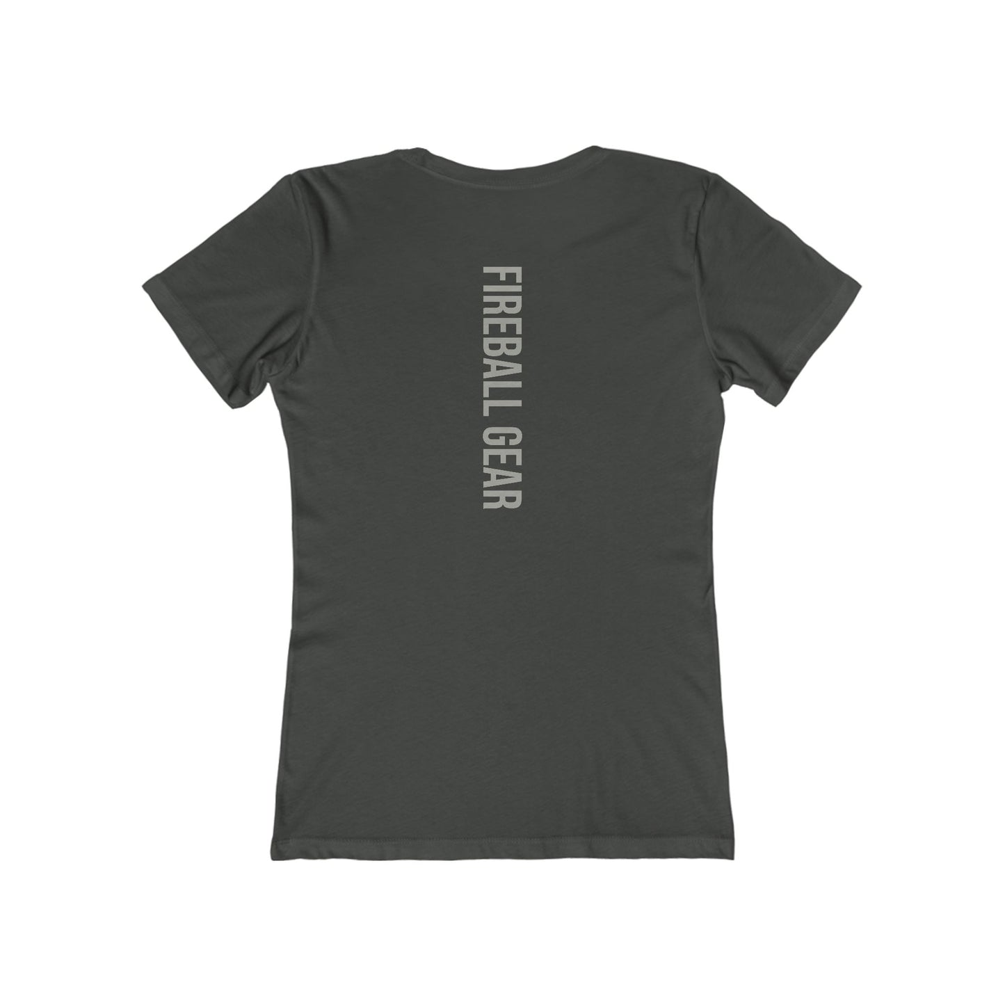 Fireball Gear - Flame &amp; Gear - Grau &amp; Weiß - Damen Slim Fit T-Shirt