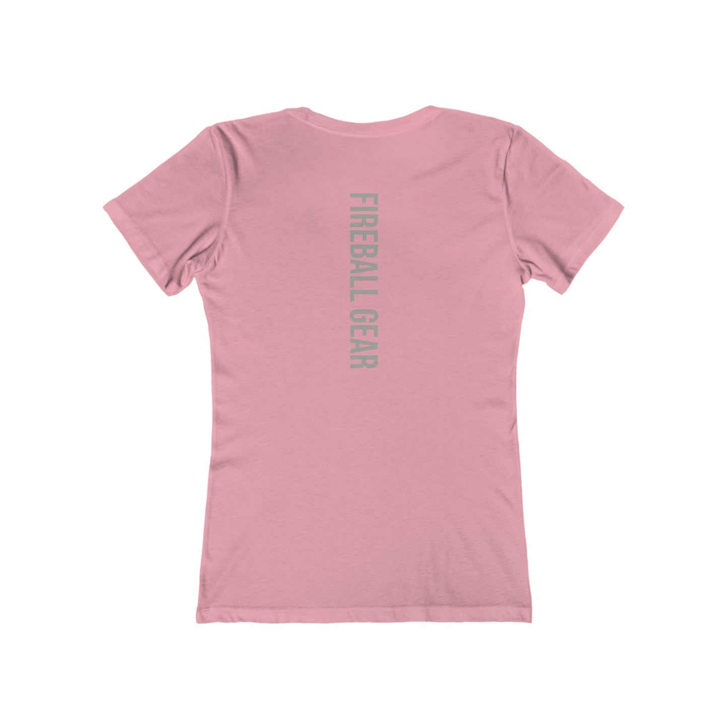 Fireball Gear - Flame &amp; Gear - Grau &amp; Weiß - Damen Slim Fit T-Shirt
