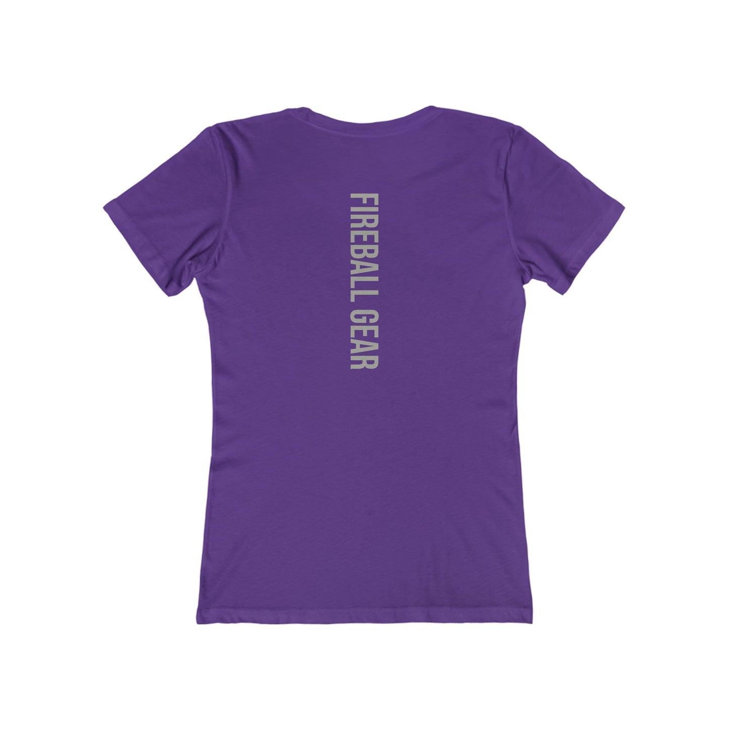 Fireball Gear - Flame &amp; Gear - Grau &amp; Weiß - Damen Slim Fit T-Shirt