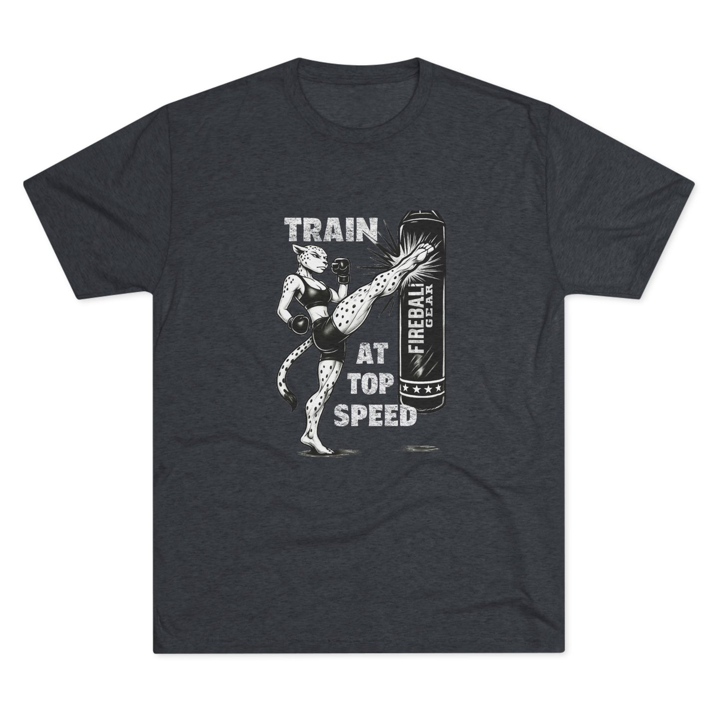 Beast Mode Series - Train at Top Speed Female - Triblend T-shirt