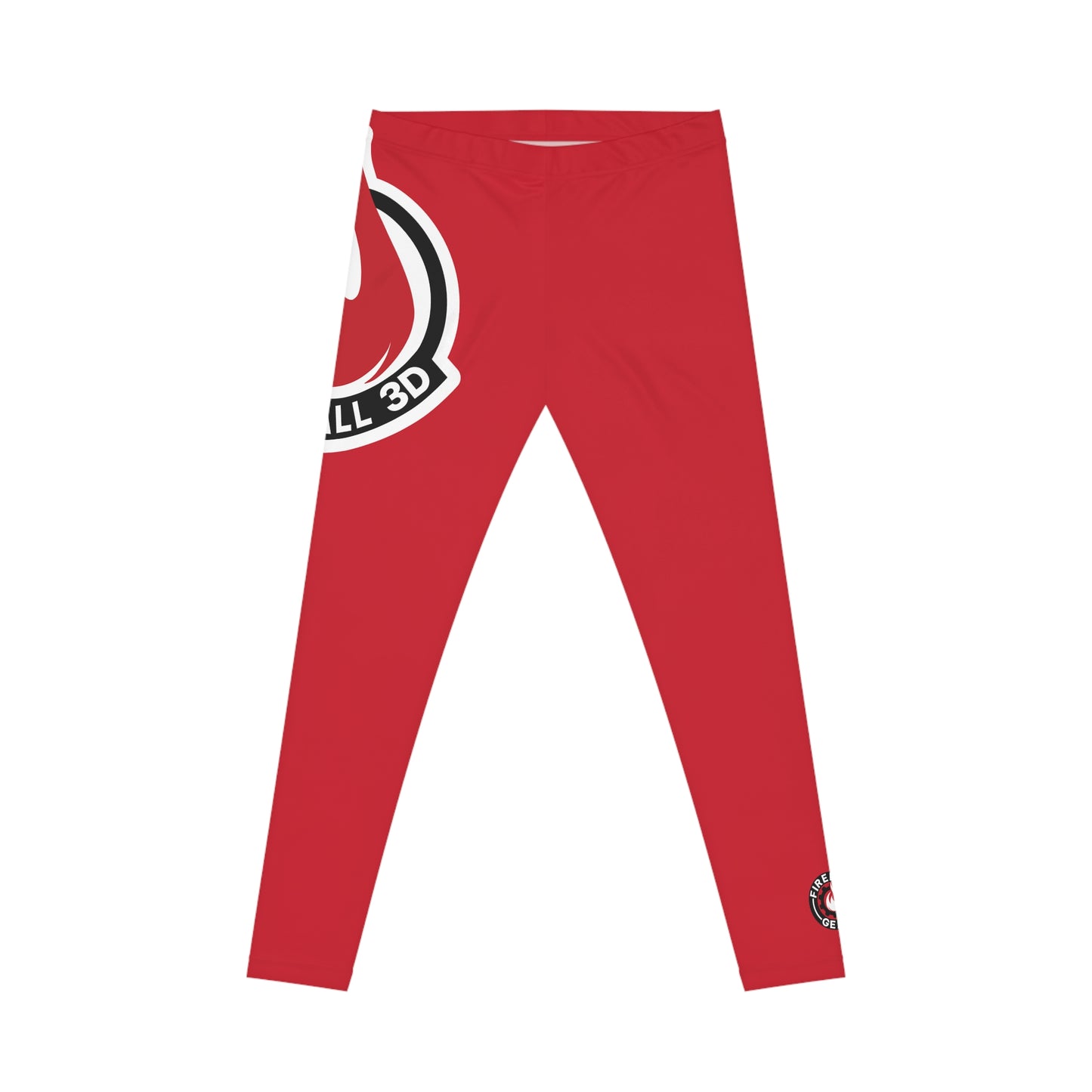 Fireball 3D Damen Leggings - Rot