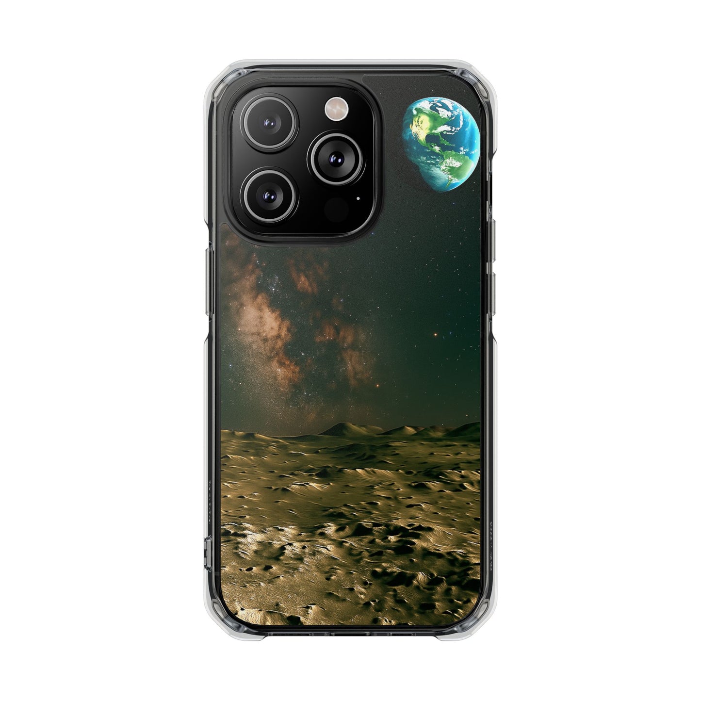 Standing on the Moon - Magnetic Clear Impact iPhone Cases