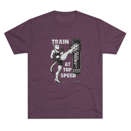 Beast Mode Series - Train at Top Speed Female - Unisex Triblend T-shirt