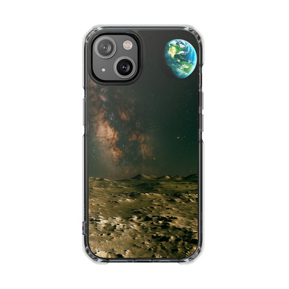 Standing on the Moon - Magnetic Clear Impact iPhone Cases