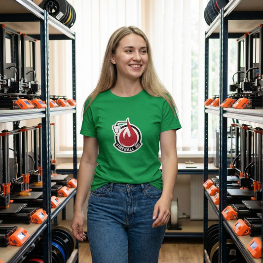 Fireball 3D Logo - Women's Slim Fit T-shirt