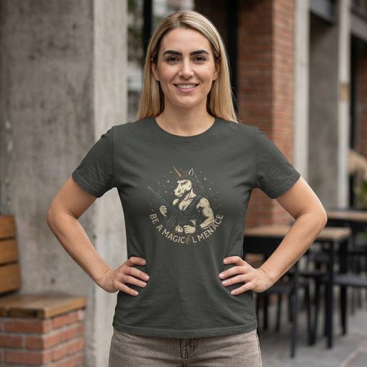 Be a Magical Menace - Women’s Boxy - Humor T-shirt