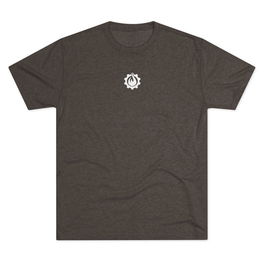 Fireball Gear - Flamme &amp; Ausrüstung zentriert - Weiß - Unisex Triblend T-Shirt