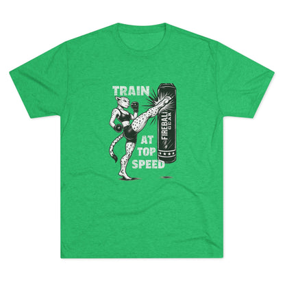 Beast Mode Series - Train at Top Speed Female - Triblend T-shirt