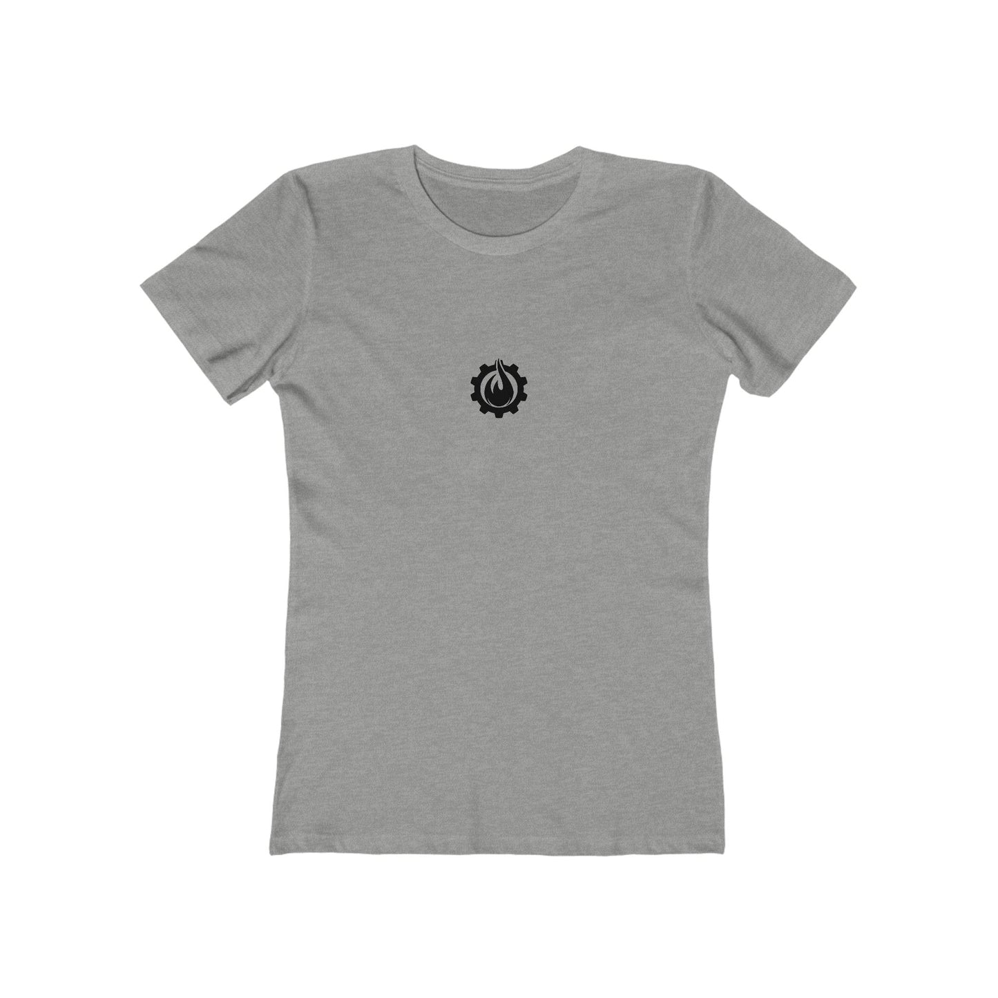 Fireball Gear - Flame &amp; Gear - Camiseta ajustada para mujer - Negra