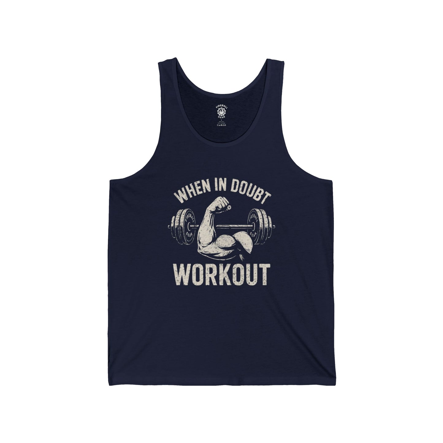 En caso de duda, entrena - Camiseta sin mangas unisex