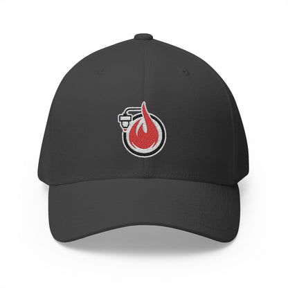 Gorra de béisbol bordada FlexFit Fireball 3D v4.1