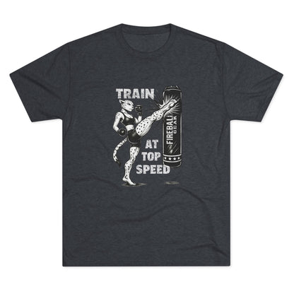 Serie Beast Mode - Entrena a toda velocidad (Mujer) - Camiseta unisex de mezcla triple