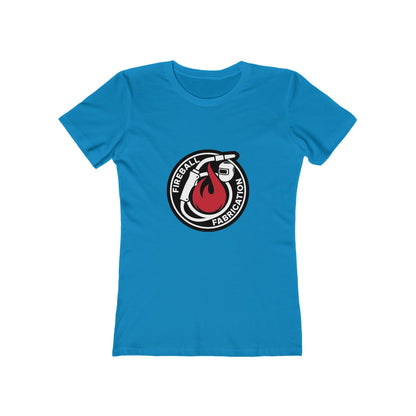Camiseta ajustada para mujer con el logotipo de Fireball Fabrication