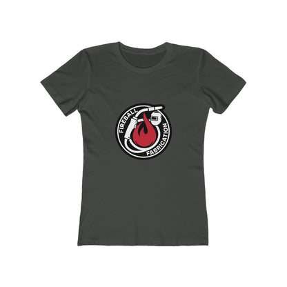 Camiseta ajustada para mujer con el logotipo de Fireball Fabrication