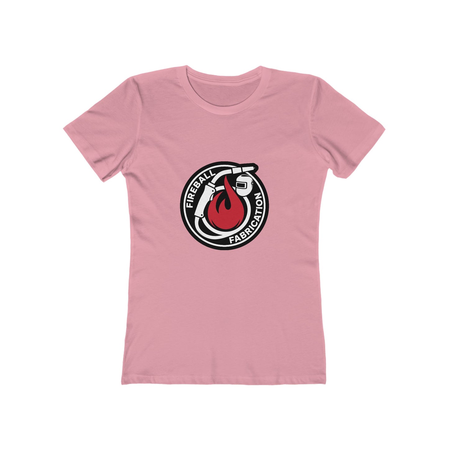 Camiseta ajustada para mujer con el logotipo de Fireball Fabrication