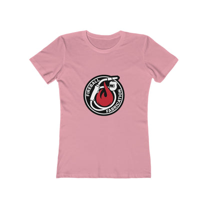 Camiseta ajustada para mujer con el logotipo de Fireball Fabrication