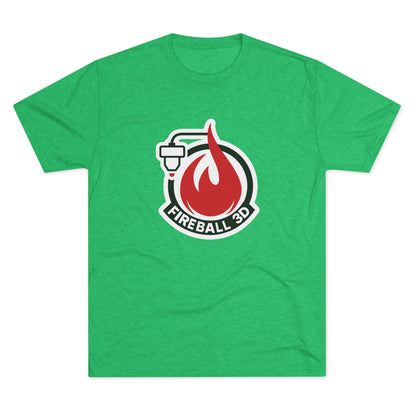 Fireball 3D - Brand Logo - Triblend T-shirt
