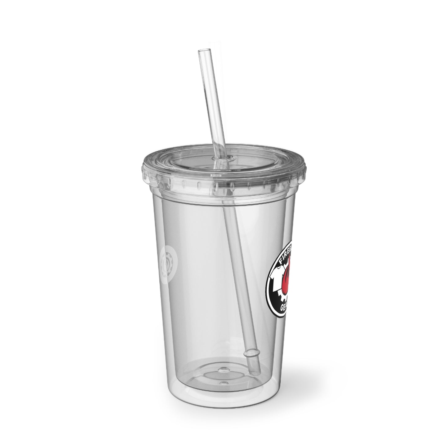 Fireball Gear - 16oz Insulated Acrylic Tumbler, with Lid and Straw