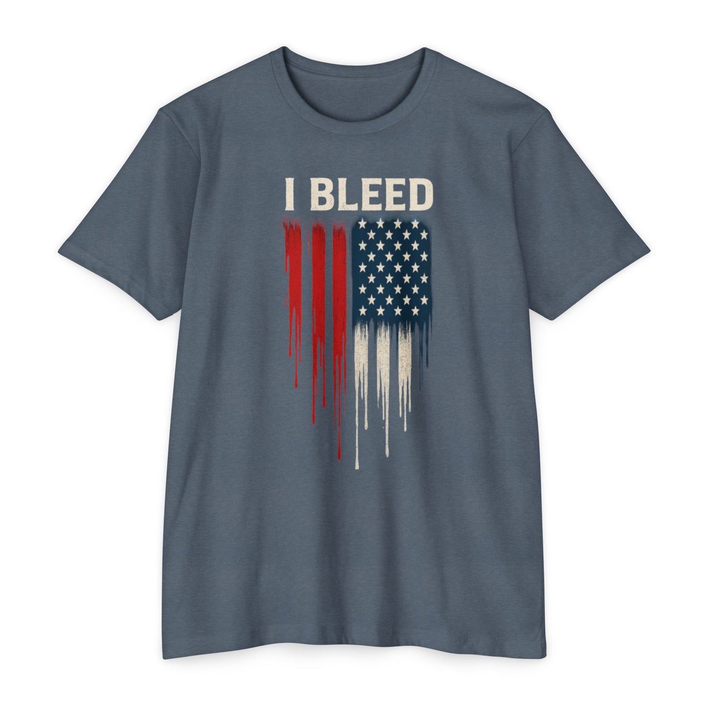 I Bleed - Rojo, blanco y azul - Camiseta unisex