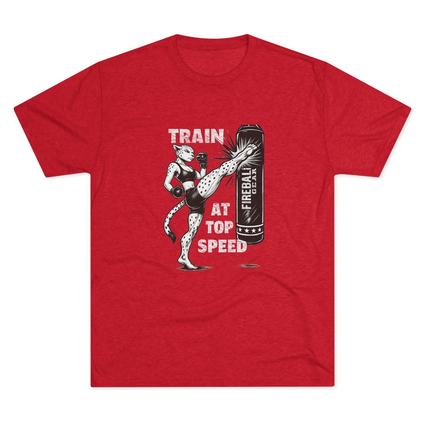 Beast Mode Series - Train at Top Speed Female - Triblend T-shirt