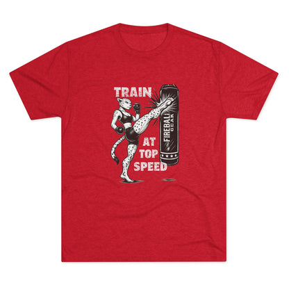 Beast Mode Series - Train at Top Speed Female - Triblend T-shirt