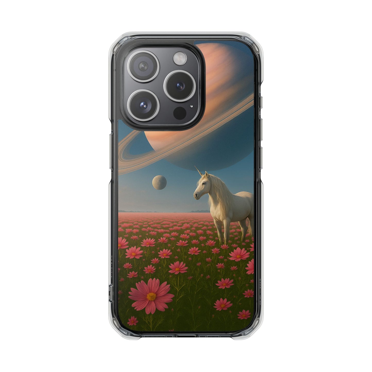 Cosmic Unicorn Dreamscape - Magnetische, durchsichtige iPhone-Hüllen