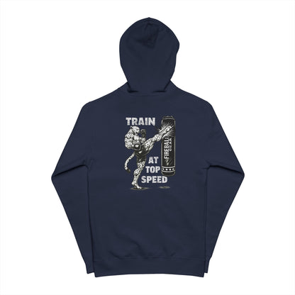 Beast Mode Series - Train at Top Speed - Fitness Zip-Up Lightweight Fleece Hoodie