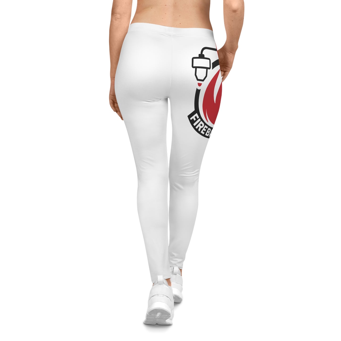 Leggings Fireball 3D para mujer - Blanco