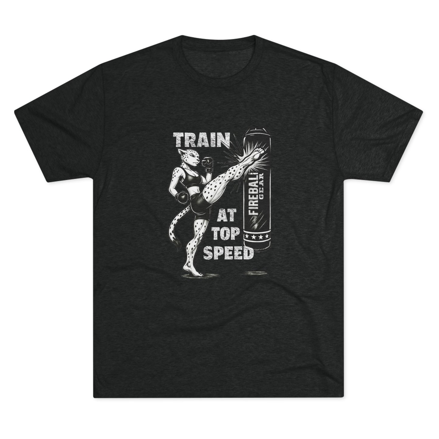 Beast Mode Series - Train at Top Speed Female - Triblend T-shirt