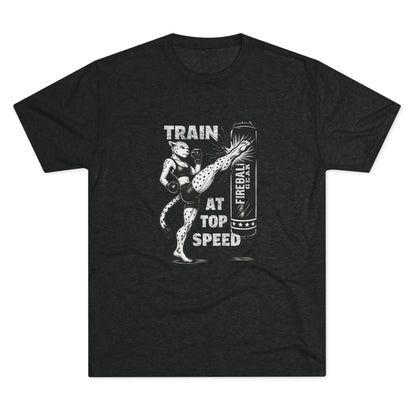 Beast Mode Series - Train at Top Speed Female - Triblend T-shirt
