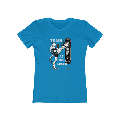 Beast Mode Series - Train at Top Speed -  Women's Slim Fit T-shirt