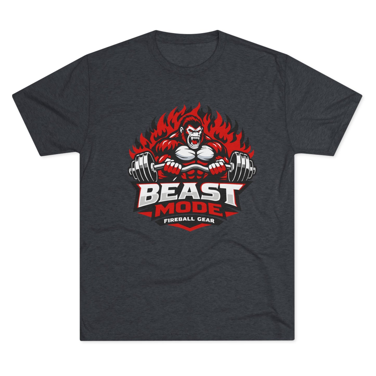 Beast Mode Series - Gorilla - Fitness Triblend T-shirt