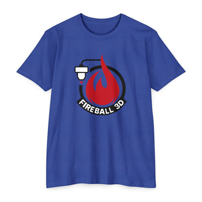 Camiseta unisex Fireball 3D