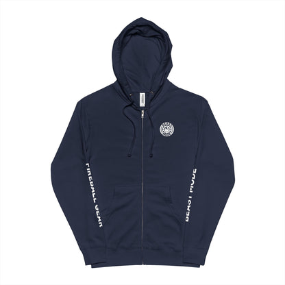 Beast Mode Series - Train at Top Speed - Fitness Zip-Up Lightweight Fleece Hoodie